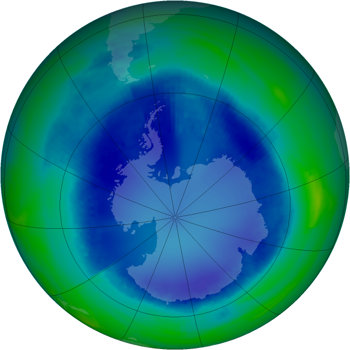 Ozone Map 2000-08-18